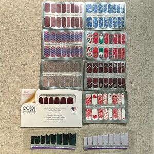 Nail Polish Strips Lily Fox/ Color Street- set of 10- assorted